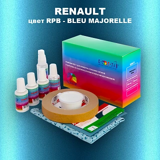Ремкомплект для ремонта глубоких сколов и царапин RENAULT, цвет RPB - BLEU MAJORELLE