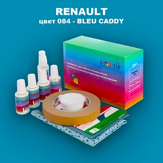 Ремкомплект для ремонта глубоких сколов и царапин RENAULT, цвет 084 - BLEU CADDY