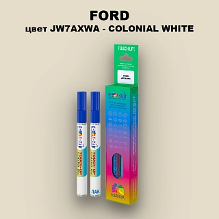 Маркер с краской FORD, цвет JW7AXWA - COLONIAL WHITE