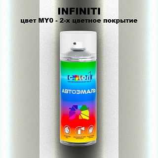 Аэрозольная краска INFINITI, цвет MY0 - 2-х цветное покрытие