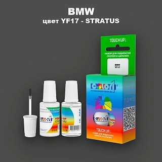 Краска для сколов во флаконе с кисточкой BMW, цвет YF17 - STRATUS