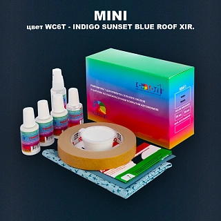 Ремкомплект для ремонта глубоких сколов и царапин MINI, цвет WC6T - INDIGO SUNSET BLUE ROOF XIR.