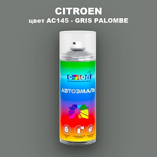 Аэрозольная краска CITROEN, цвет AC145 - GRIS PALOMBE