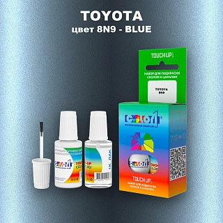 Краска для сколов во флаконе с кисточкой TOYOTA, цвет 8N9 - BLUE