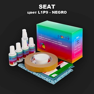 Ремкомплект для ремонта глубоких сколов и царапин SEAT, цвет L1P9 - NEGRO