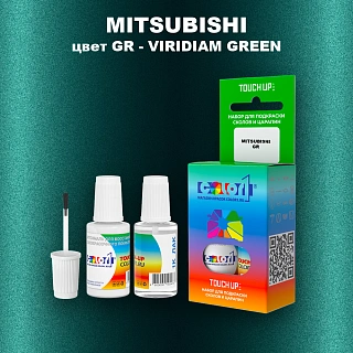 Краска для сколов во флаконе с кисточкой MITSUBISHI, цвет GR - VIRIDIAM GREEN