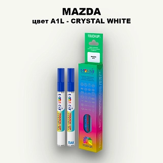 Карандаш-маркер с краской MAZDA, цвет A1L - CRYSTAL WHITE
