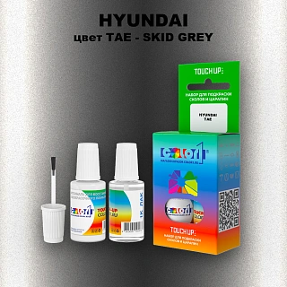 Краска для сколов во флаконе с кисточкой HYUNDAI, цвет  TAE - SKID GREY