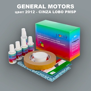 Ремкомплект для ремонта глубоких сколов и царапин GM, цвет 2012 - CINZALOBOPMSP