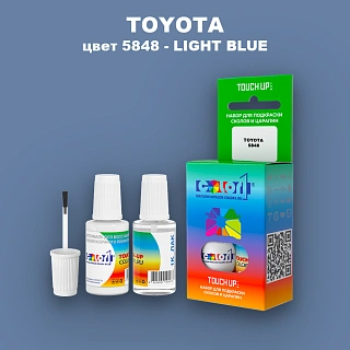 Краска для сколов во флаконе с кисточкой TOYOTA, цвет 5848 - LIGHT BLUE