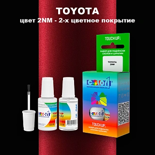 Краска для сколов во флаконе с кисточкой TOYOTA, цвет 2NM - 2-х цветное покрытие