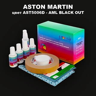 Ремкомплект для ремонта глубоких сколов и царапин ASTON MARTIN, цвет AST5006D - AML BLACK OUT
