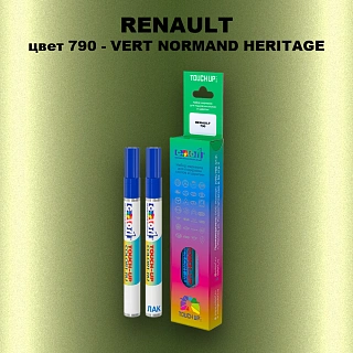 Маркер с краской RENAULT, цвет 790 - VERT NORMAND HERITAGE