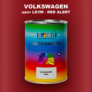 Автомобильная краска VOLKSWAGEN, цвет LD3W - RED ALERT