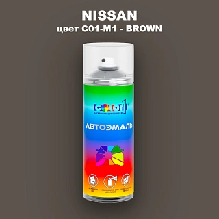 Аэрозольная краска NISSAN, цвет C01-M1 - BROWN