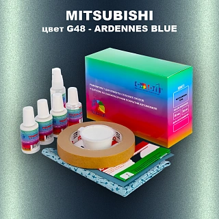 Ремкомплект для ремонта глубоких сколов и царапин MITSUBISHI, цвет G48 - ARDENNES BLUE