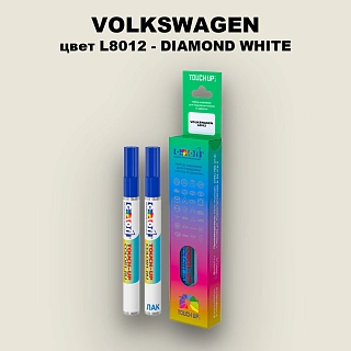 Маркер с краской VOLKSWAGEN, цвет L8012 - DIAMOND WHITE