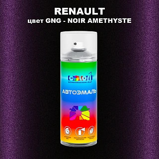 Аэрозольная краска RENAULT, цвет GNG - NOIR AMETHYSTE