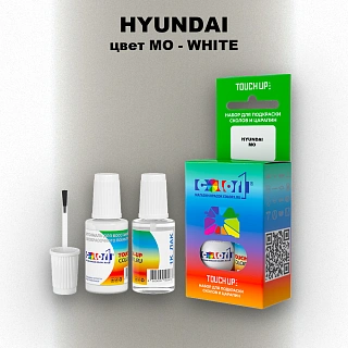Краска для сколов во флаконе с кисточкой HYUNDAI, цвет MO - WHITE