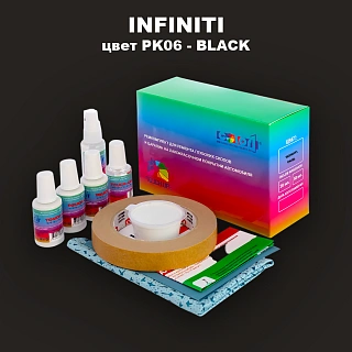 Ремкомплект для ремонта глубоких сколов и царапин INFINITI, цвет PK06 - BLACK