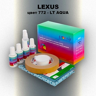 Ремкомплект для ремонта глубоких сколов и царапин LEXUS, цвет 772 - LT AQUA