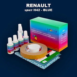 Ремкомплект для ремонта глубоких сколов и царапин RENAULT, цвет H42 - BLUE
