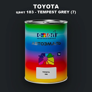 Автомобильная краска TOYOTA, цвет 183 - TEMPEST GREY (7)