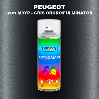 Аэрозольная краска PEUGEOT, цвет M0YP - GRIS ORURO/FULMINATOR