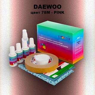 Ремкомплект для ремонта глубоких сколов и царапин DAEWOO, цвет 78M - PINK