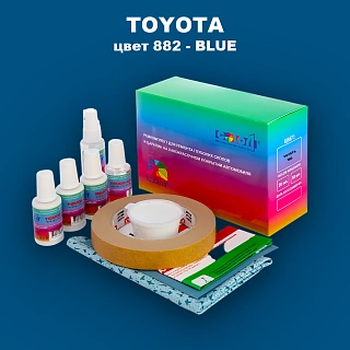 Ремкомплект для ремонта глубоких сколов и царапин TOYOTA, цвет 882 - BLUE
