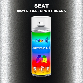 Аэрозольная краска SEAT, цвет L-1XZ - SPORT BLACK