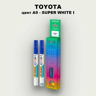 Карандаш-маркер с краской TOYOTA, цвет A9 - SUPER WHITE I