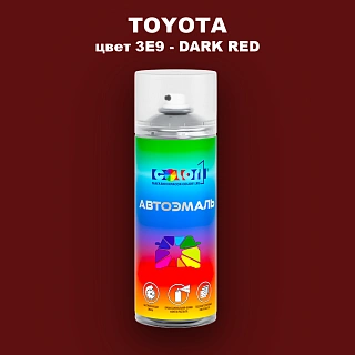 Аэрозольная краска TOYOTA, цвет 3E9 - DARK RED