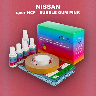 Ремкомплект для ремонта глубоких сколов и царапин NISSAN, цвет NCF - BUBBLE GUM PINK