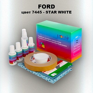 Ремкомплект для ремонта глубоких сколов и царапин FORD, цвет 7445 - STAR WHITE