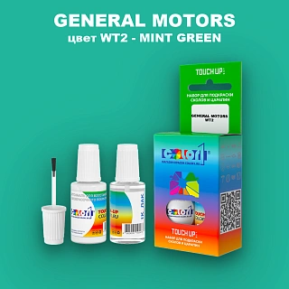 Краска для сколов во флаконе с кисточкой GM, цвет  WT2 - MINTGREEN
