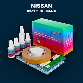 Ремкомплект для ремонта глубоких сколов и царапин NISSAN, цвет 694 - BLUE