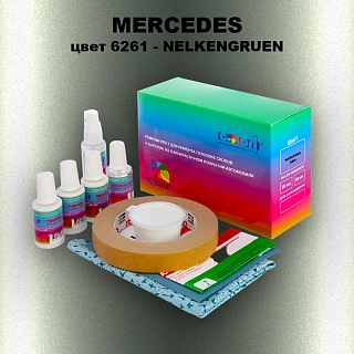 Ремкомплект для ремонта глубоких сколов и царапин MERCEDES, цвет 6261 - NELKENGRUEN
