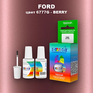 Краска для сколов во флаконе с кисточкой FORD, цвет 6777G - BERRY
