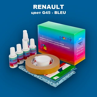 Ремкомплект для ремонта глубоких сколов и царапин RENAULT, цвет G45 - BARBE BLEU