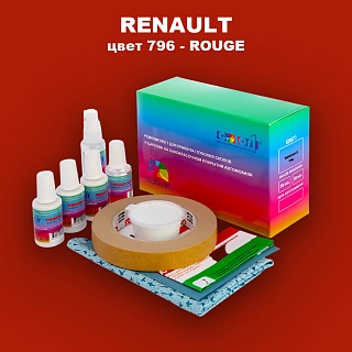 Ремкомплект для ремонта глубоких сколов и царапин RENAULT, цвет 796 - ROUGE