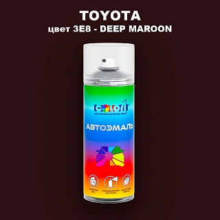 Аэрозольная краска TOYOTA, цвет 3E8 - DEEP MAROON