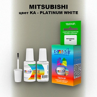 Краска для сколов во флаконе с кисточкой MITSUBISHI, цвет KA - PLATINUM WHITE