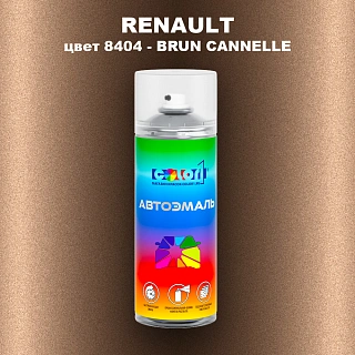 Аэрозольная краска RENAULT, цвет 8404 - BRUN CANNELLE