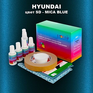 Ремкомплект для ремонта глубоких сколов и царапин HYUNDAI, цвет SD - MICA BLUE