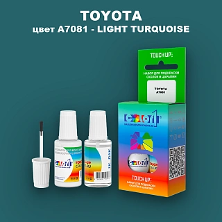 Краска для сколов во флаконе с кисточкой TOYOTA, цвет A7081 - LIGHT TURQUOISE