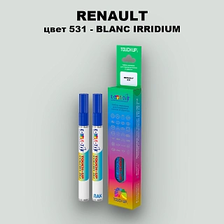 Карандаш-маркер с краской RENAULT, цвет 531 - BLANC IRIDIUM (2C)(ESPACE)
