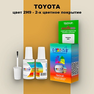 Краска для сколов во флаконе с кисточкой TOYOTA, цвет 2H9 - 2-х цветное покрытие
