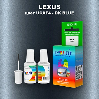 Краска для сколов во флаконе с кисточкой LEXUS, цвет UCAF4 - DK BLUE