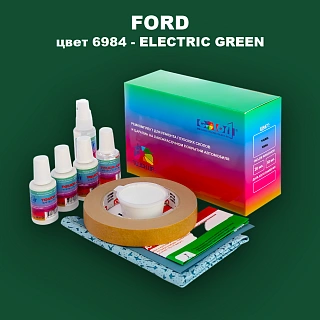 Ремкомплект для ремонта глубоких сколов и царапин FORD, цвет 6984 - ELECTRIC GREEN